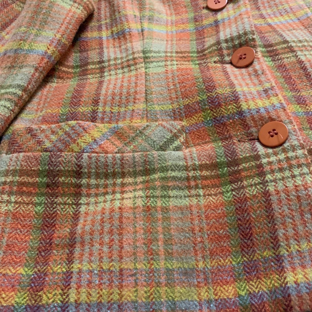 Plaid Button-Up Jacket - Picture 3 of 8